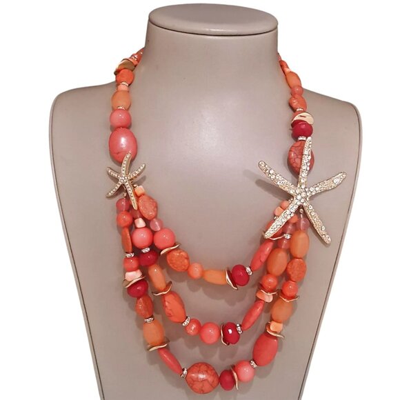 Tommy Bahama Jewelry - Tommy Bahama Women's Ocean Starfish Gold Plated Statement Necklace NWT